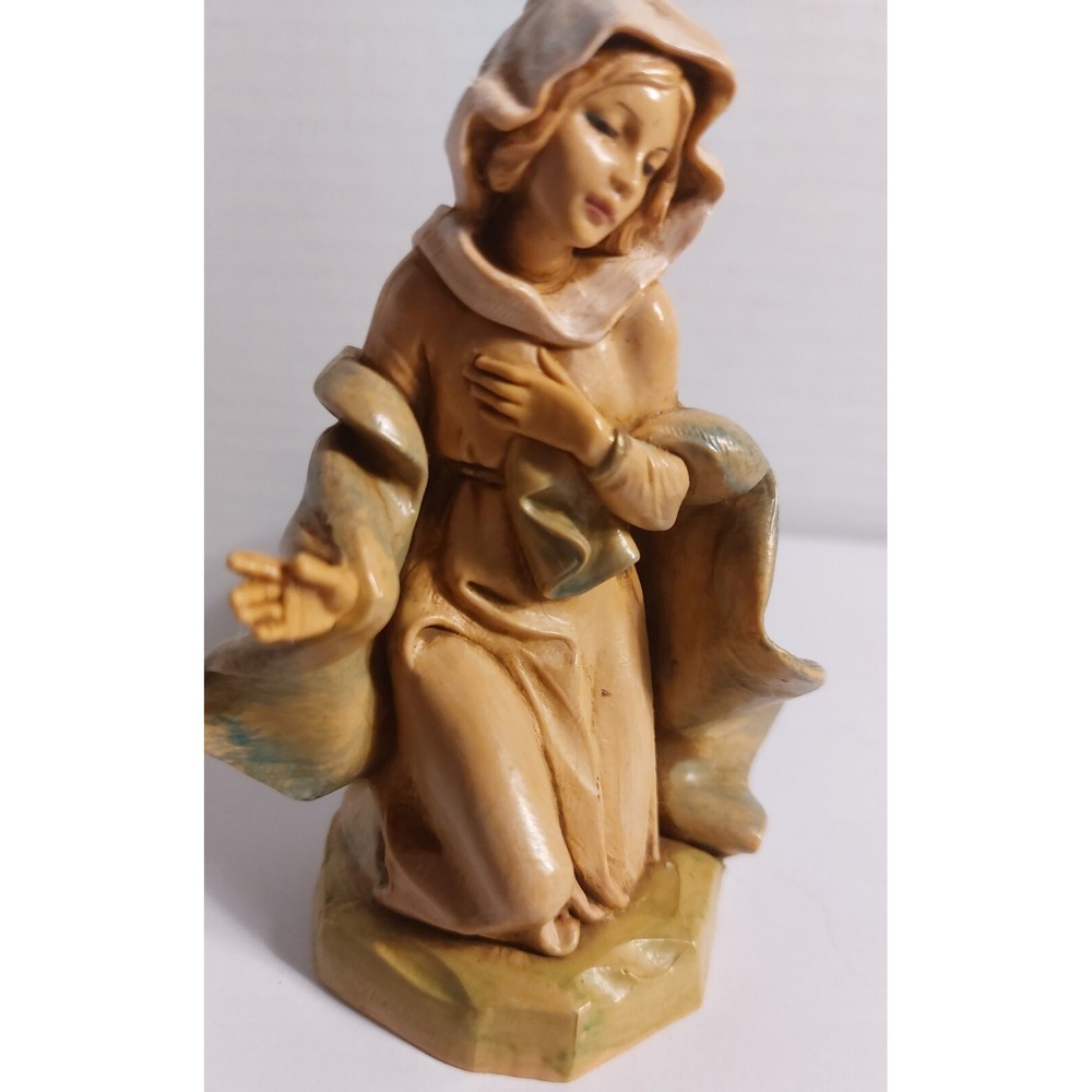 Vintage Fontanini Kneeling Mary Nativity Figure Italy 1991 Add Or Replacement